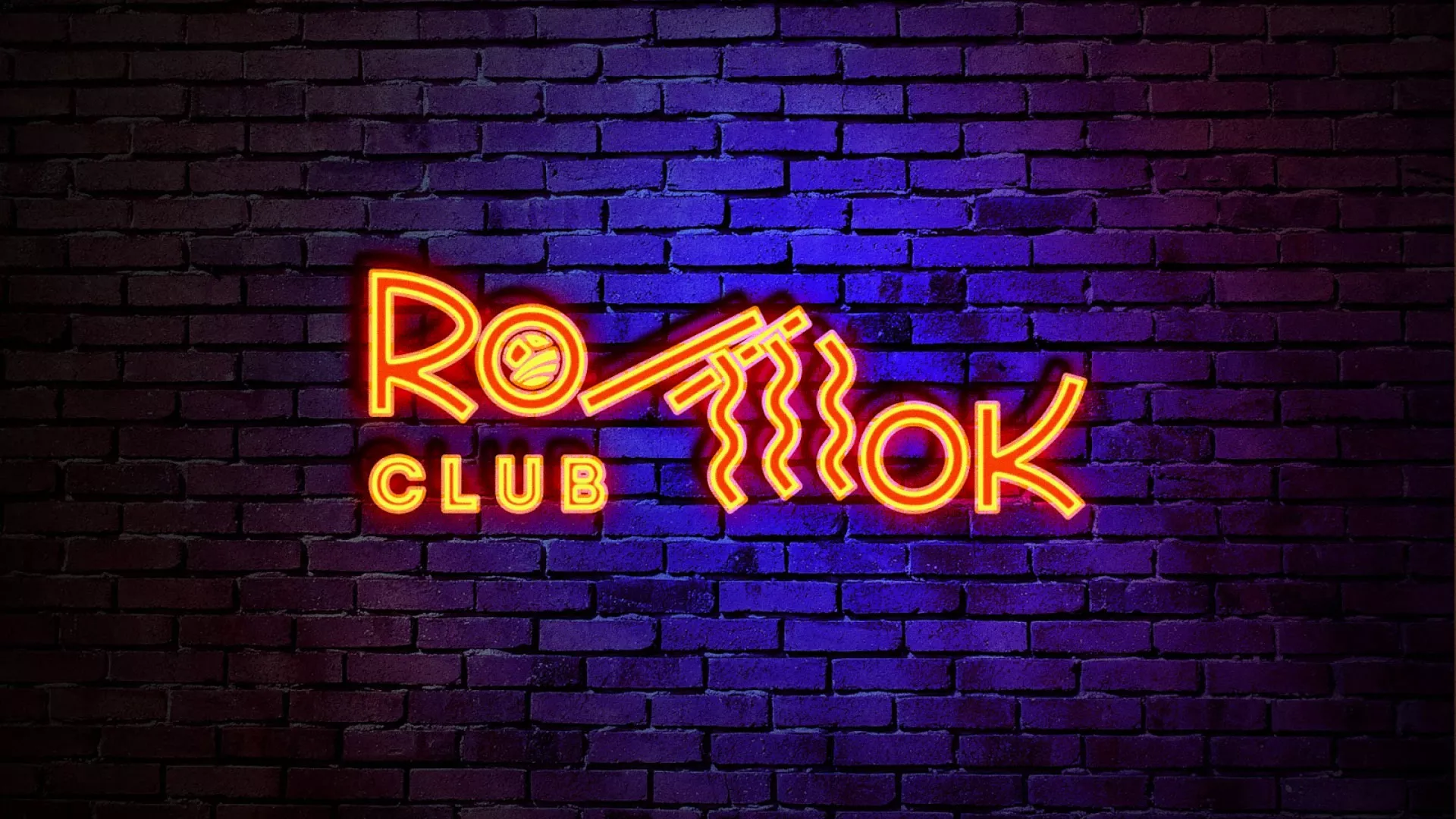 Разработка интерьерной вывески суши-бара «Roll Wok Club» в Высоцке